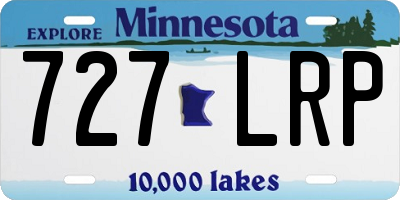 MN license plate 727LRP