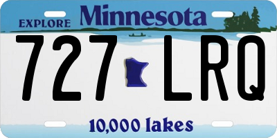 MN license plate 727LRQ