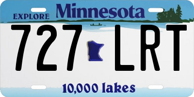 MN license plate 727LRT