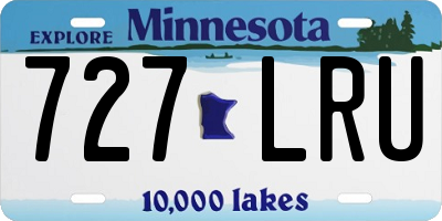 MN license plate 727LRU