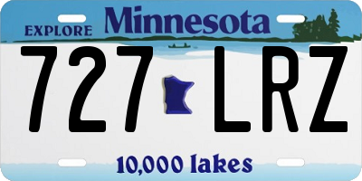 MN license plate 727LRZ
