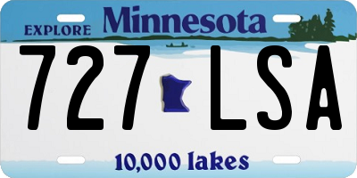 MN license plate 727LSA