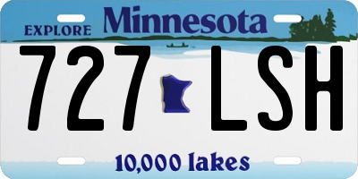 MN license plate 727LSH