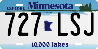 MN license plate 727LSJ