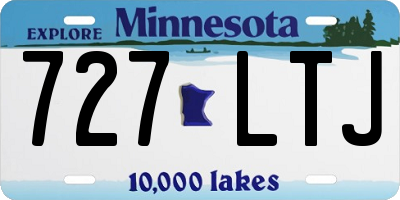 MN license plate 727LTJ