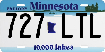 MN license plate 727LTL