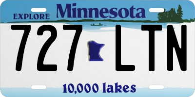 MN license plate 727LTN