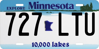 MN license plate 727LTU