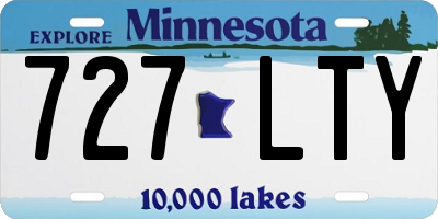 MN license plate 727LTY