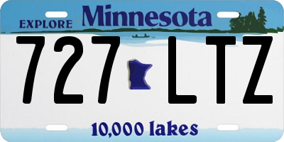 MN license plate 727LTZ