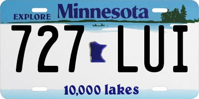 MN license plate 727LUI