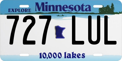 MN license plate 727LUL