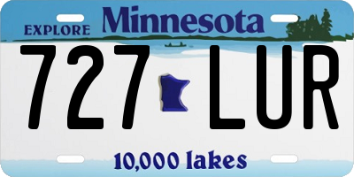 MN license plate 727LUR
