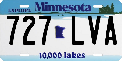 MN license plate 727LVA