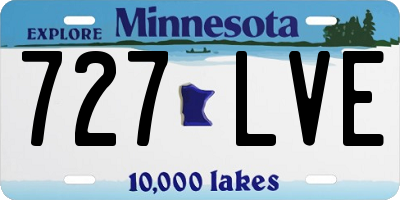 MN license plate 727LVE