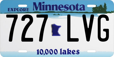 MN license plate 727LVG