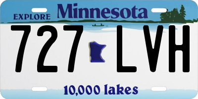 MN license plate 727LVH