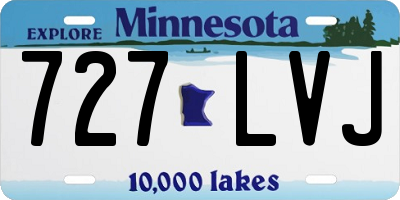 MN license plate 727LVJ