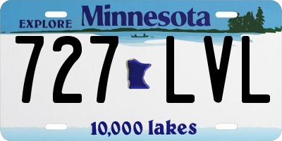 MN license plate 727LVL