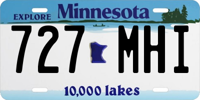 MN license plate 727MHI
