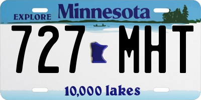 MN license plate 727MHT