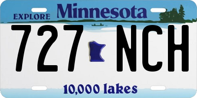 MN license plate 727NCH