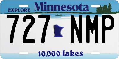 MN license plate 727NMP