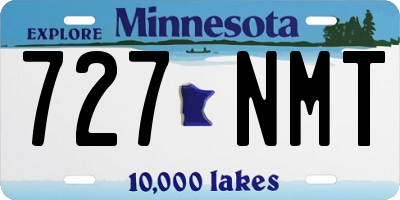 MN license plate 727NMT