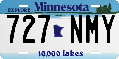 MN license plate 727NMY