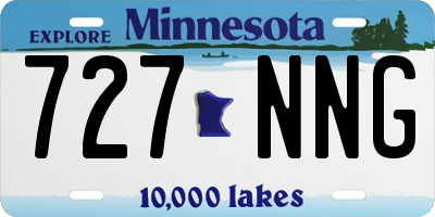 MN license plate 727NNG