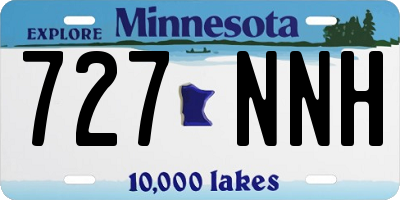 MN license plate 727NNH