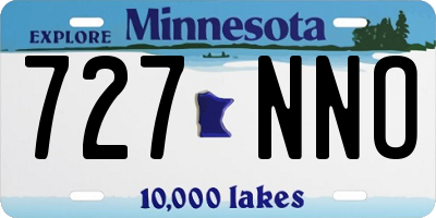 MN license plate 727NNO