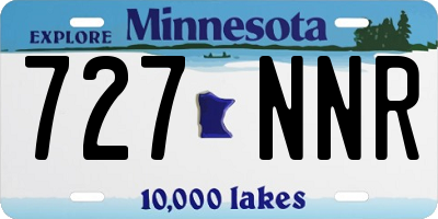 MN license plate 727NNR