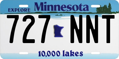 MN license plate 727NNT