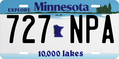 MN license plate 727NPA