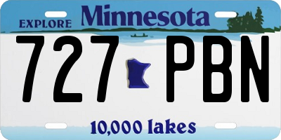 MN license plate 727PBN