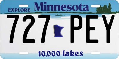 MN license plate 727PEY