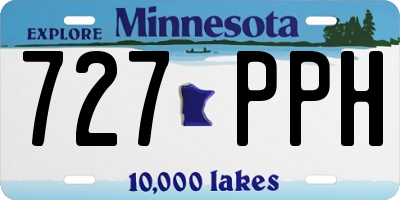 MN license plate 727PPH