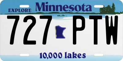 MN license plate 727PTW