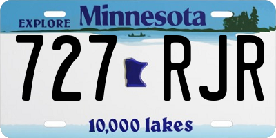 MN license plate 727RJR