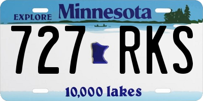MN license plate 727RKS