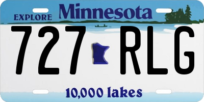 MN license plate 727RLG