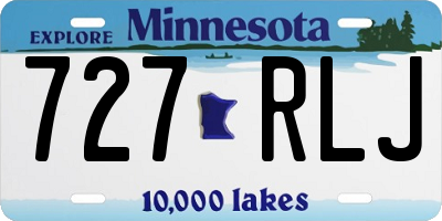 MN license plate 727RLJ