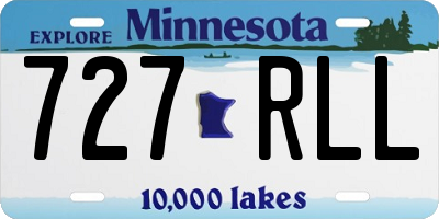 MN license plate 727RLL