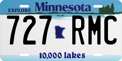 MN license plate 727RMC