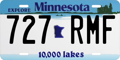 MN license plate 727RMF