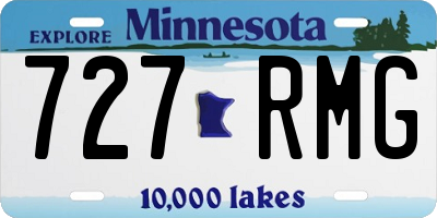 MN license plate 727RMG