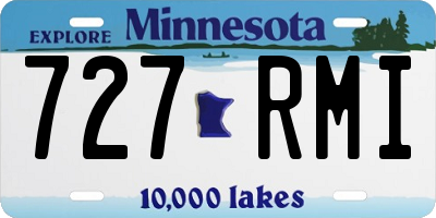 MN license plate 727RMI