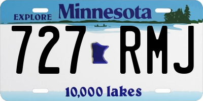 MN license plate 727RMJ