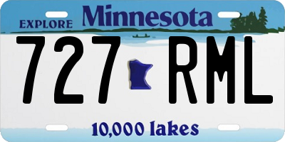MN license plate 727RML